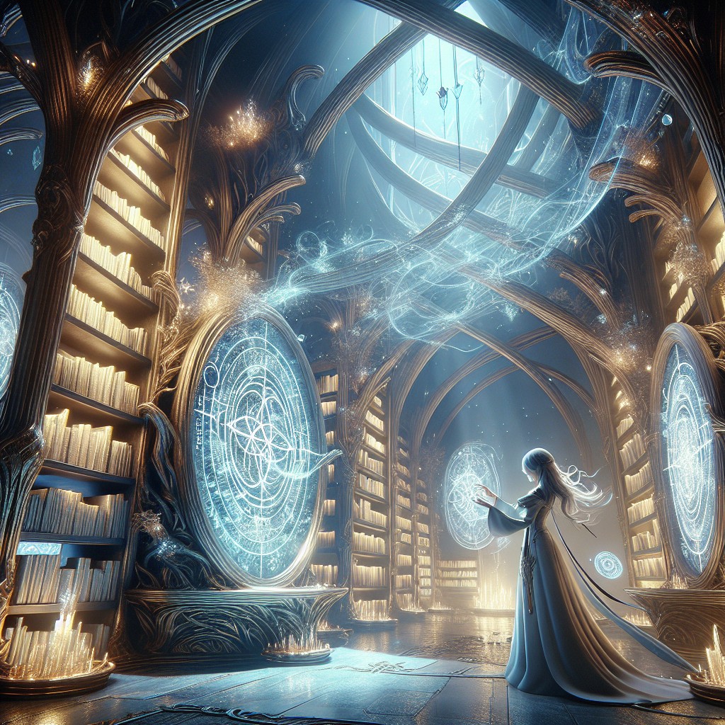 Thalyra, die elfische Hüterin der Bücher von Valinyra